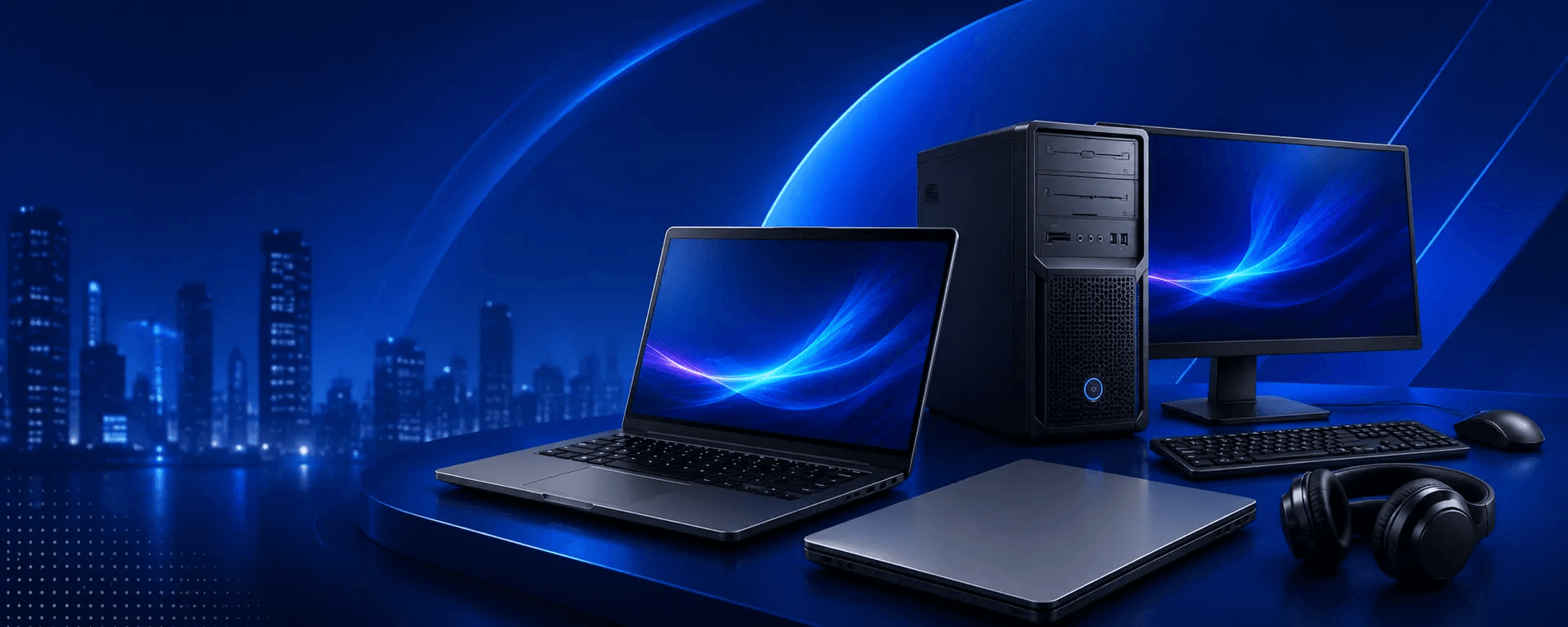 New and custom laptops and desktops