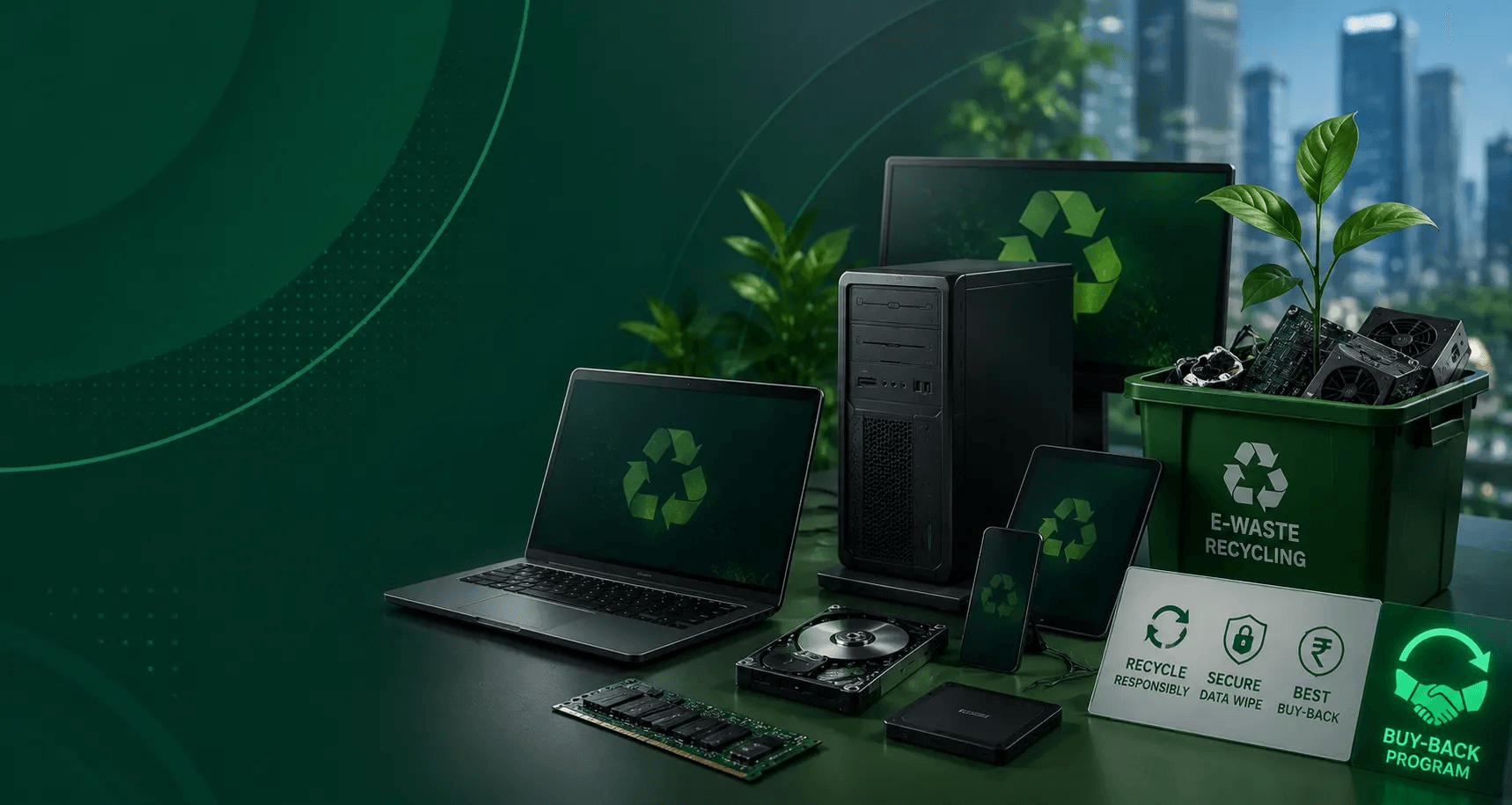 E-waste recycling and IT buy-back