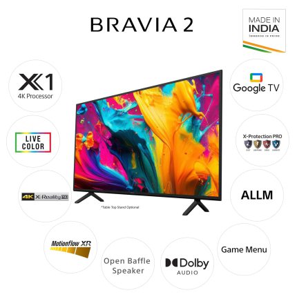Sony BRAVIA 2-S25B Series 4K Ultra HD Smart LED Google TV