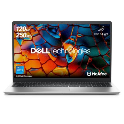 Dell Inspiron 3530 (2025) – 13th Gen Intel Core i5 | 16GB RAM | 1TB SSD | 15.6” FHD 120Hz Display | Windows 11 + MS Office 2024 + McAfee | Backlit Keyboard | Thin & Light | Platinum Silver
